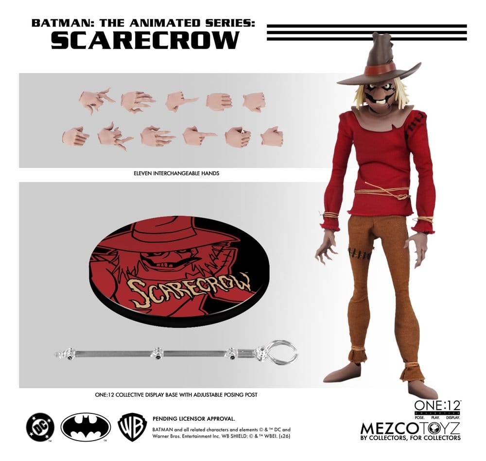 Batman: Die Zeichentrickserie One:12 Collective Actionfigur Scarecrow 17 cm