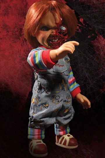 Chucky Die Mörderpuppe 3 Designer Series Sprechende Puppe Pizza Face Chucky 38 cm