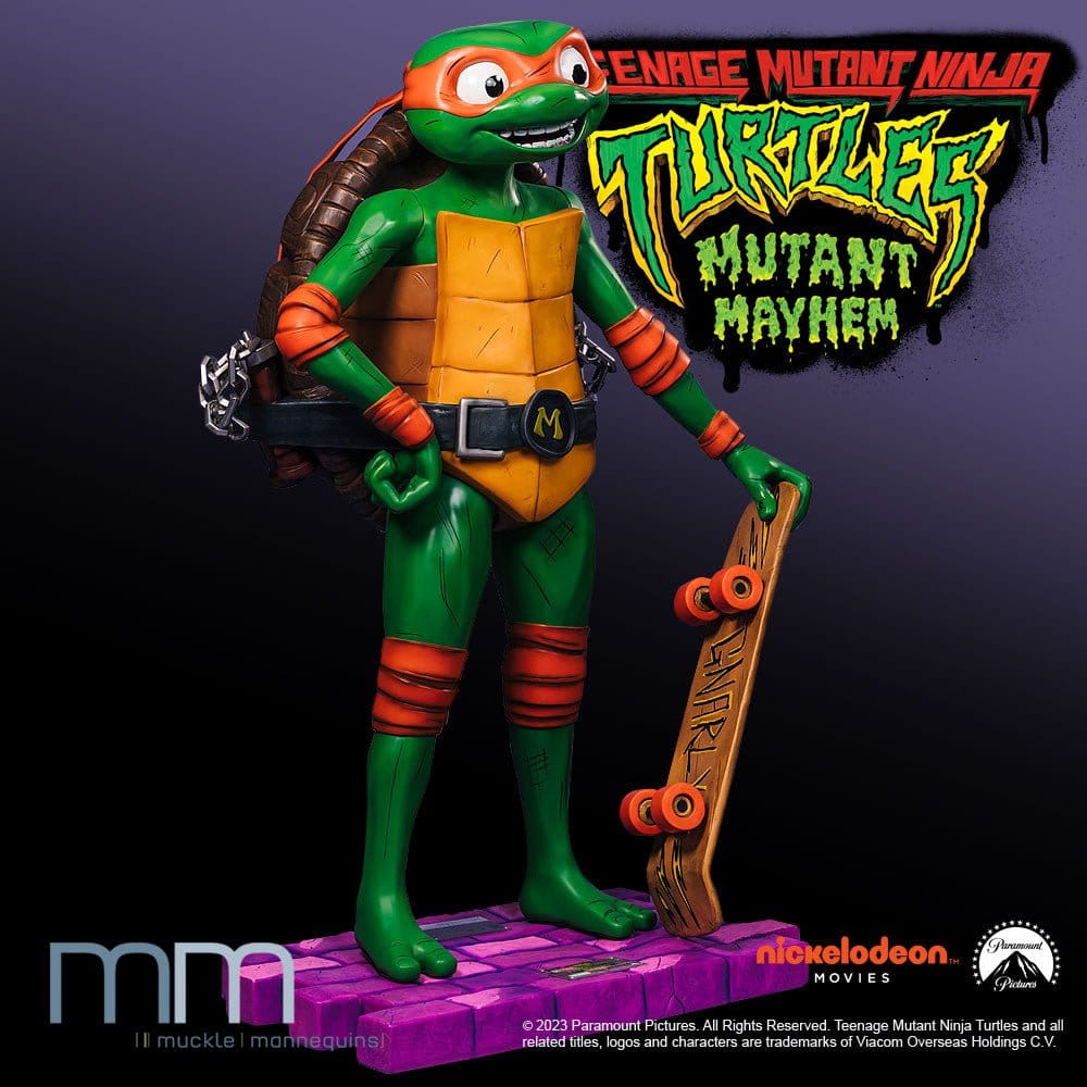 Teenage Mutant Ninja Turtles: Mutant Mayhem Life-Size Statue Michelangelo 162 cm