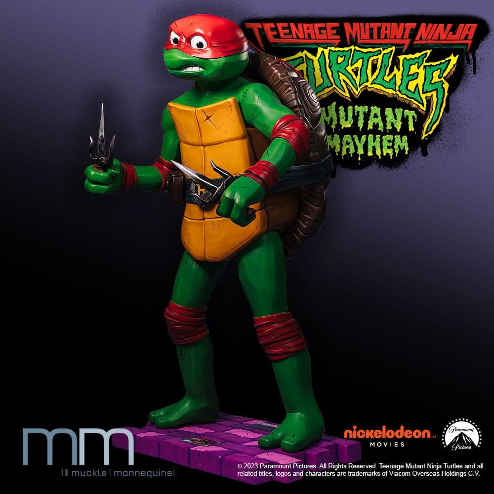 Teenage Mutant Ninja Turtles: Mutant Mayhem Life-Size Statue Raphael 178 cm