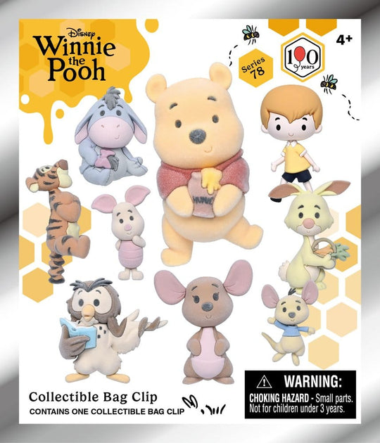 Winnie the Pooh 100th Anniversary 3D PVC-Taschenanhänger Serie 78 Blind Bag Display (24) (Flocked)