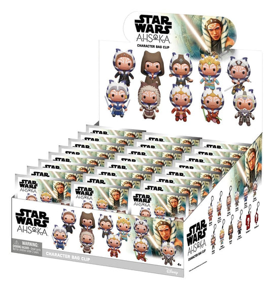 Star Wars Ahsoka 3D PVC-Taschenanhänger Serie 1 Blind Bag Display (24)