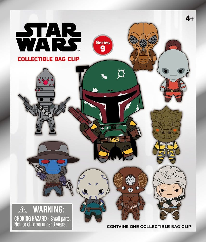 Star Wars Most Wanted Bounty Hunters 3D PVC-Taschenanhänger Serie 1 Display (24)