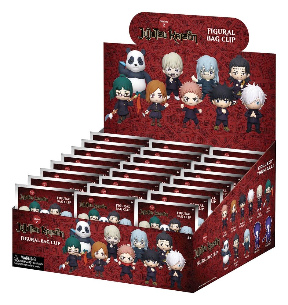Jujutsu Kaisen 3D PVC-Taschenanhänger Serie 2 Display (24)