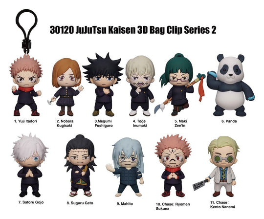 Jujutsu Kaisen 3D PVC-Taschenanhänger Serie 2 Display (24)