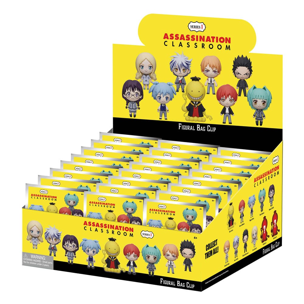 Assassination Classroom 3D PVC-Taschenanhänger Serie 1 Display (24)