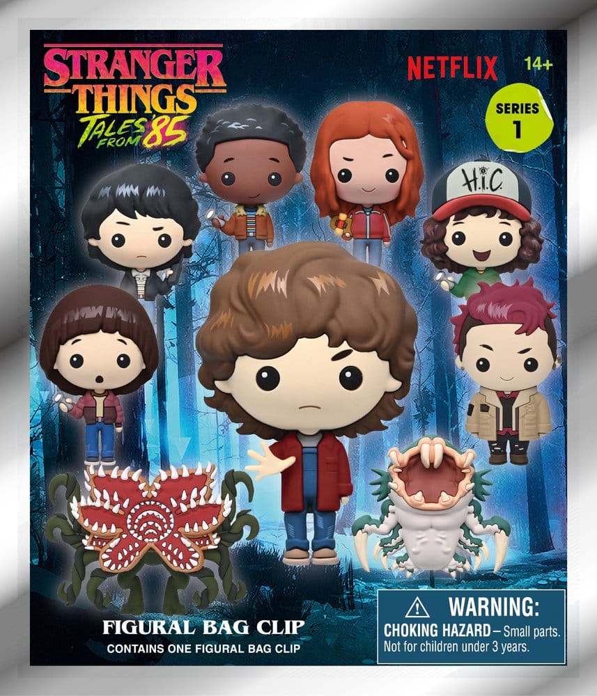 Stranger Things Tales of '85 3D PVC-Taschenanhänger Serie 1 Display (24)