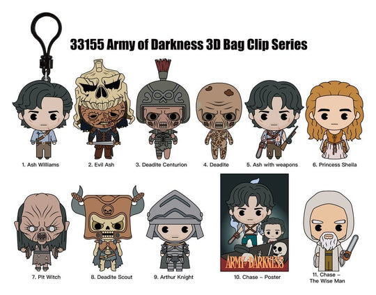 Army of Darkness 3D PVC-Taschenanhänger Serie 1 Blind Bag Display (24)