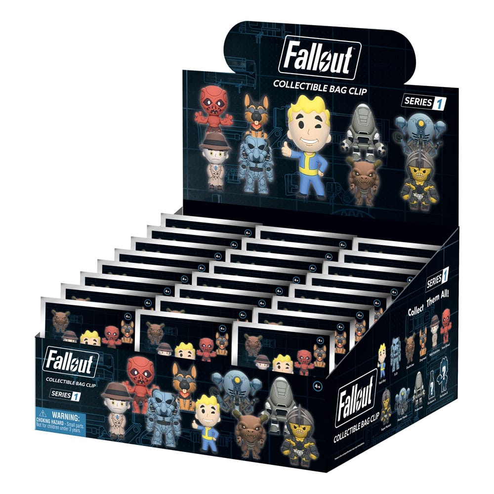 Fallout 3D PVC-Taschenanhänger Serie 1 Display  (24)