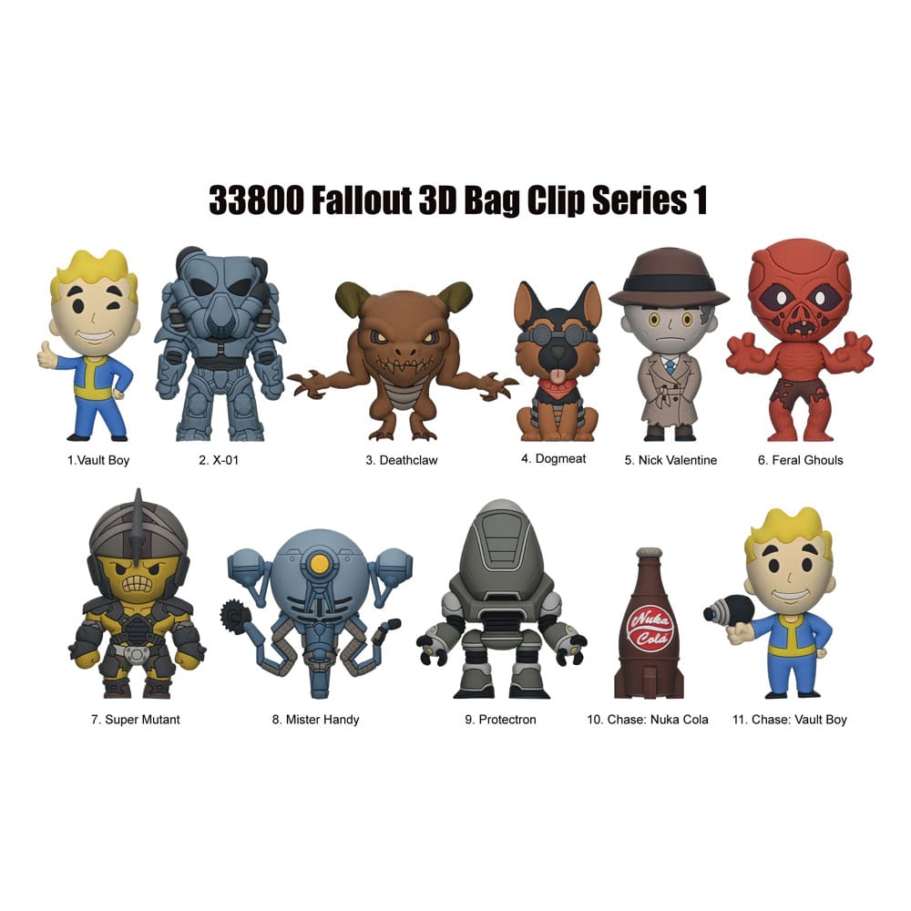 Fallout 3D PVC-Taschenanhänger Serie 1 Display  (24)