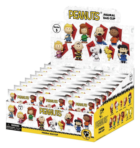 Snoopy 3D PVC-Taschenanhänger Serie 3 Blind Bag Display (24)