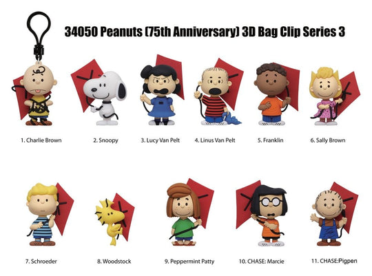 Snoopy 3D PVC-Taschenanhänger Serie 3 Blind Bag Display (24)