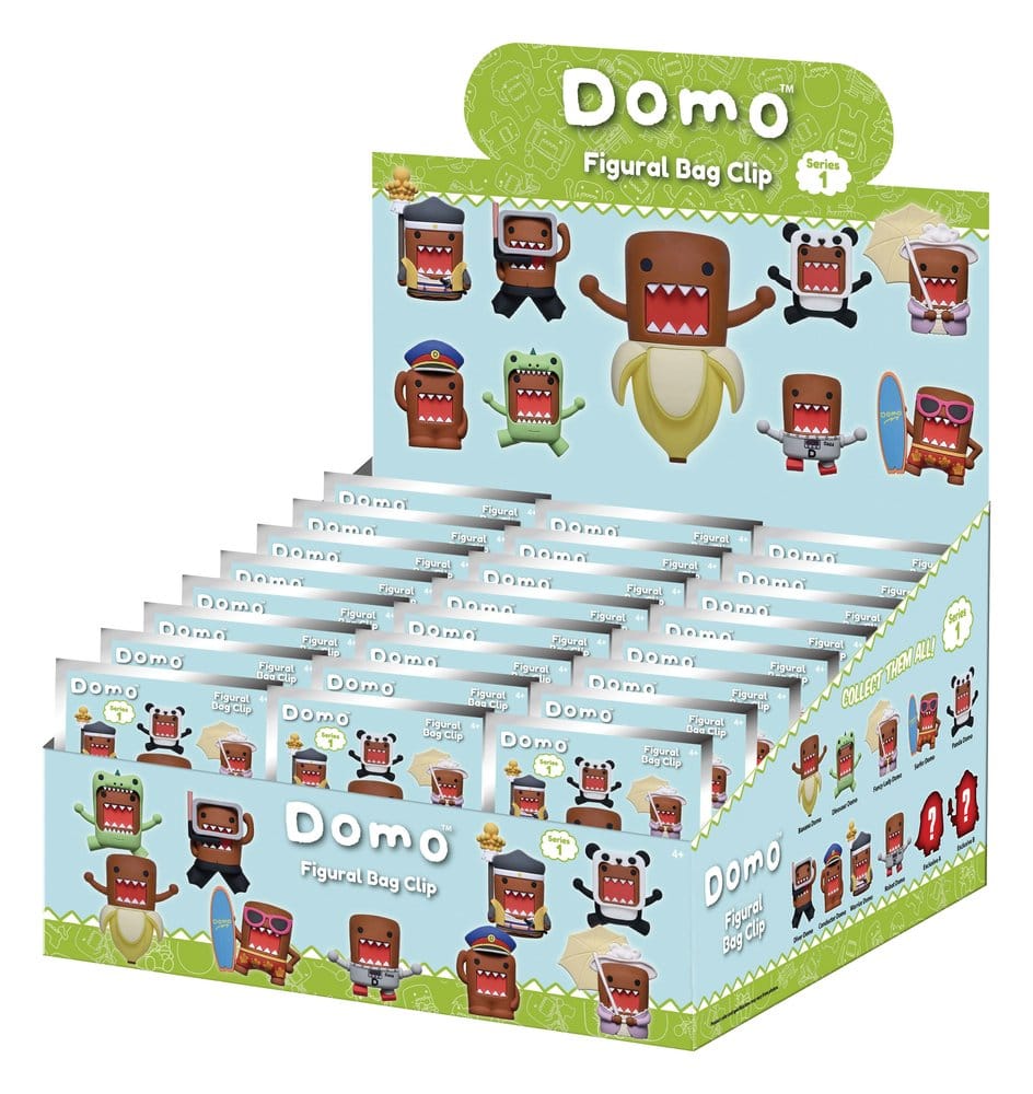 Domo-kun 3D PVC-Taschenanhänger Serie 1 Display (24)