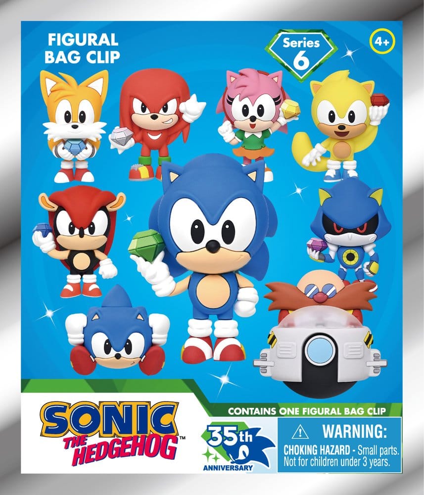 Sonic the Hedgehog 3D PVC-Taschenanhänger Serie 6 Display (24)