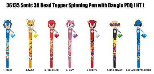 Sonic 3D Head Topper Drehkugelschreiber Display (12)