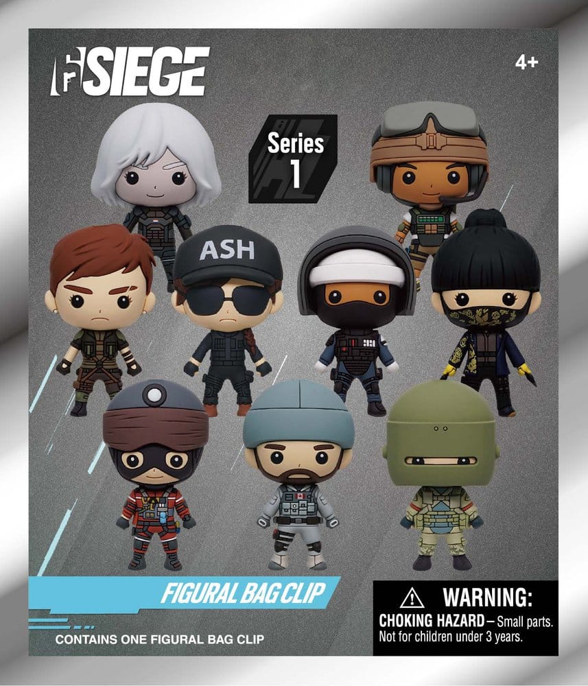 Six Siege 3D PVC-Taschenanhänger Serie 1 Display (24)