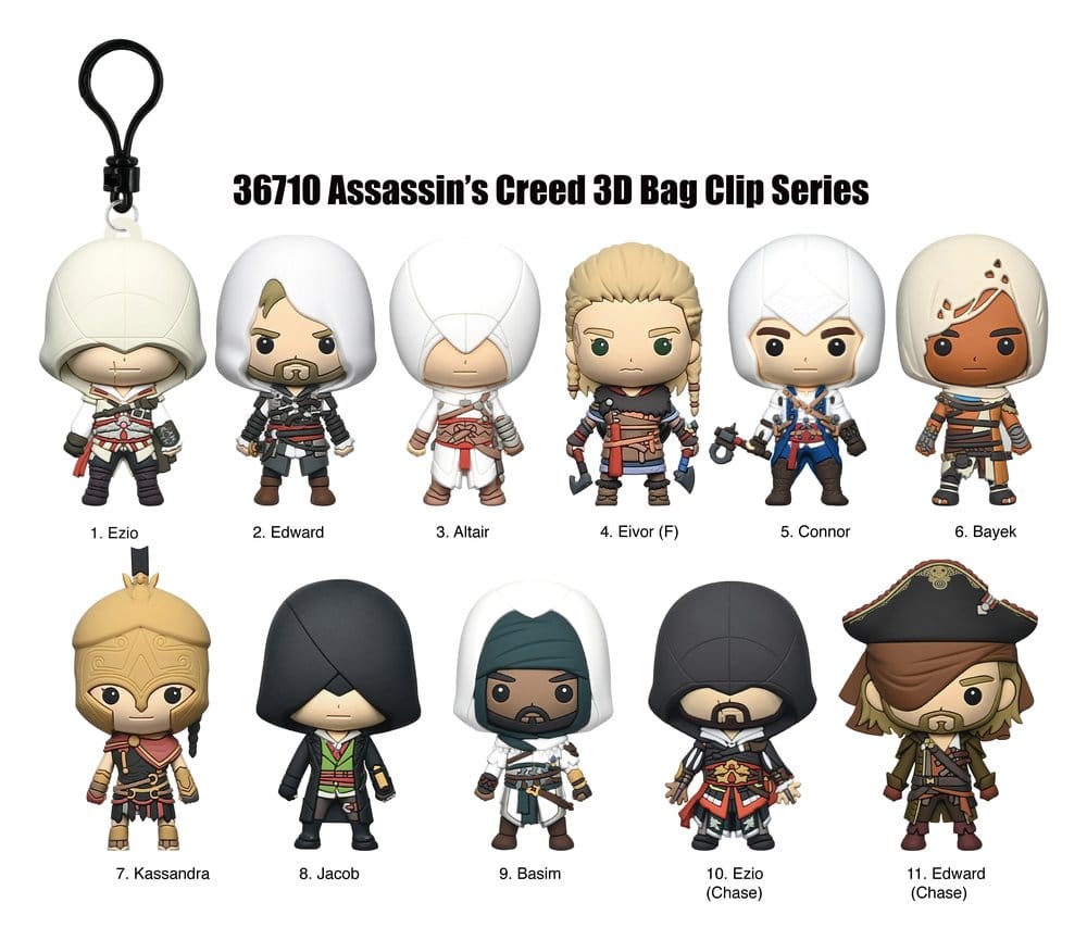 Assassin's Creed 3D Schaumstoff-Taschenanhänger Serie 1 Display (24)