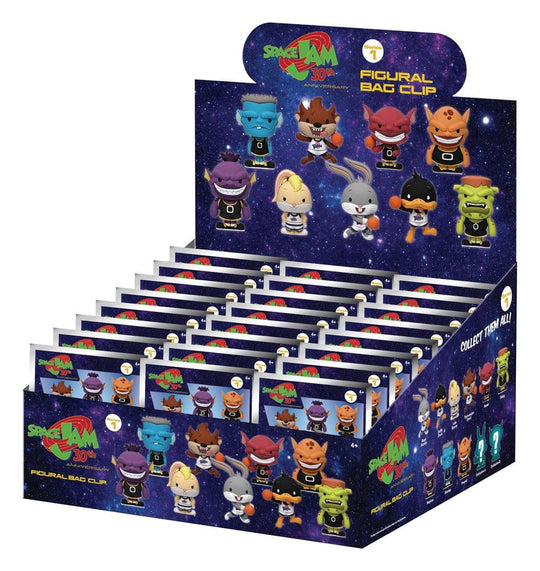 Space Jam 30th Anniversary 3D PVC-Taschenanhänger Serie 1 Blind Bag Display (24)