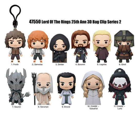 Der Herr der Ringe 3D Schaumstoff-Taschenanhänger Serie 2 Display (24)