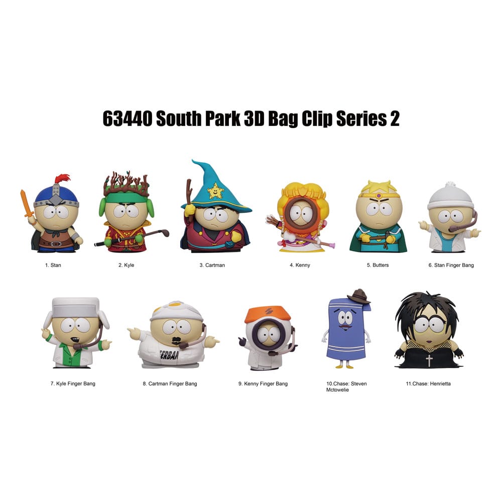 South Park 3D PVC-Taschenanhänger Series 2 Display (24)