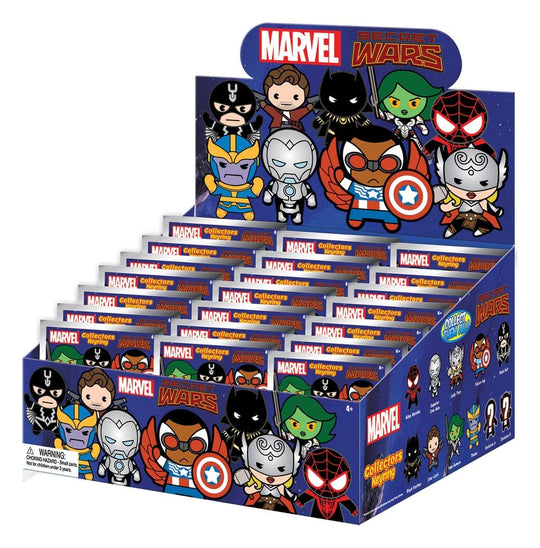 Marvel Secret Wars 3D PVC-Taschenanhänger Serie 1 Blind Bag Display (24)