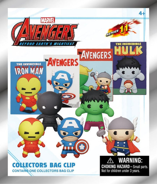Marvel 3D PVC-Taschenanhänger Serie 1 Avengers 60th Comic Covers Blind Bag Display (24)