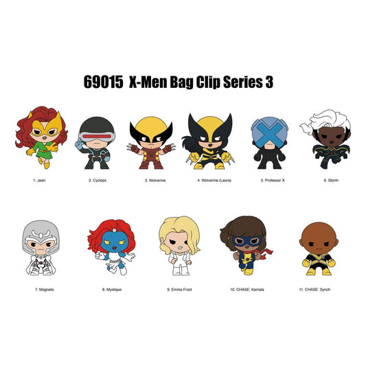 Marvel 3D PVC-Taschenanhänger X-men Classic Serie 3 Display (24)