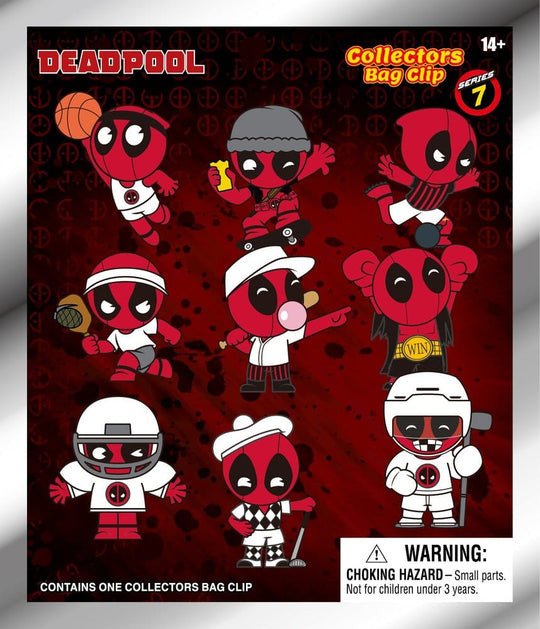 Deadpool 3D PVC-Taschenanhänger Serie 7 Display (24)
