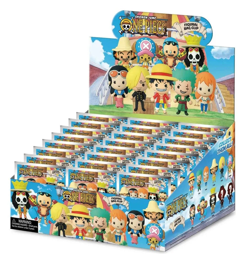 One Piece 3D PVC-Taschenanhänger Serie 1 Display (24)