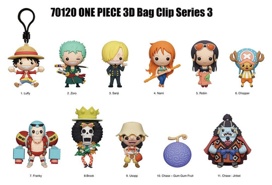 One Piece 3D PVC-Taschenanhänger Serie 3 Blind Bag Display (24)