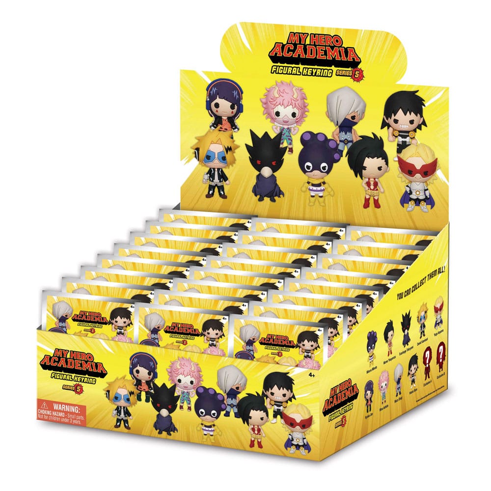 My Hero Academia 3D PVC-Taschenanhänger Serie 5 Display  (24)