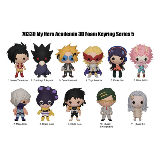 My Hero Academia 3D PVC-Taschenanhänger Serie 5 Display  (24)