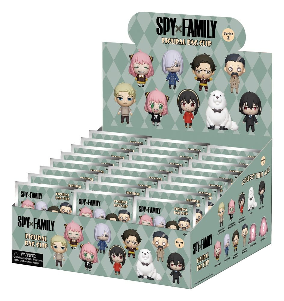 Spy x Family 3D Schaumstoff-Taschenanhänger Serie 2 Display (24)