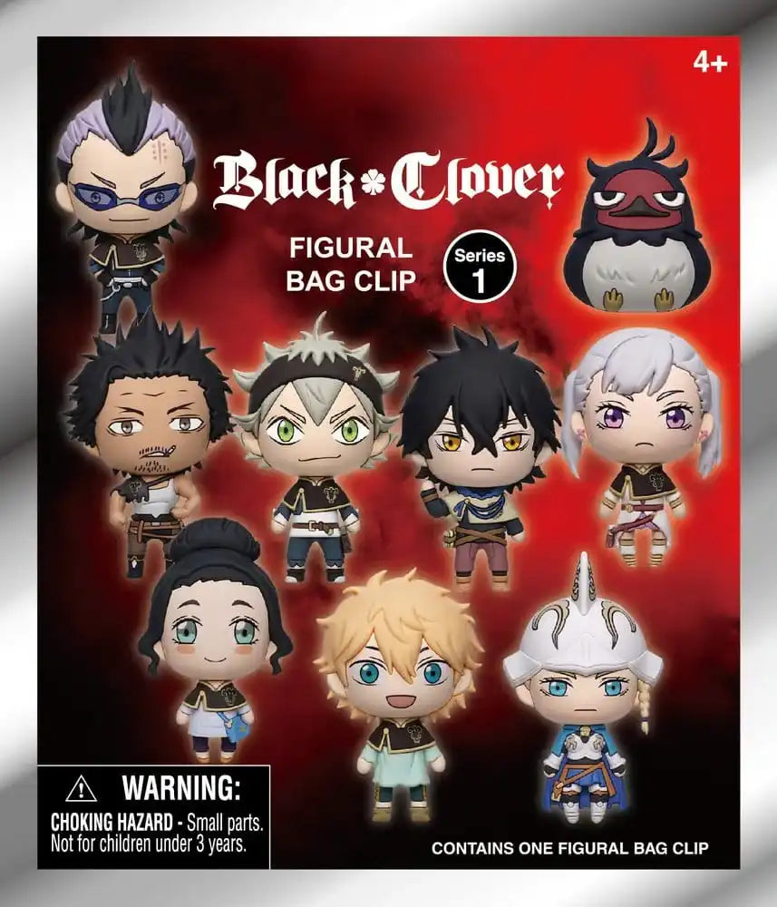 Black Clover 3D PVC-Taschenanhänger Serie 1 Display (24)