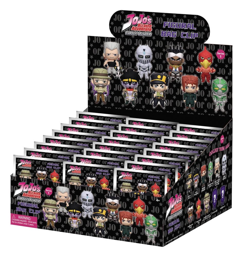 JoJo's Bizarre Adventure 3D PVC-Taschenanhänger Serie 1 Blind Bag Display (24)