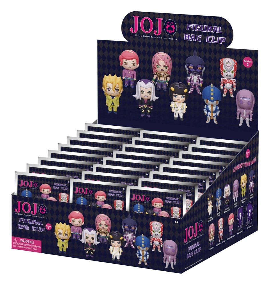 JoJo´'s Bizarre Adventure 3D PVC-Taschenanhänger Serie 2 Blind Bag Display (24)