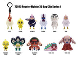 Rooster Fighter 3D PVC-Taschenanhänger Serie 1 Blind Bag Display (24)