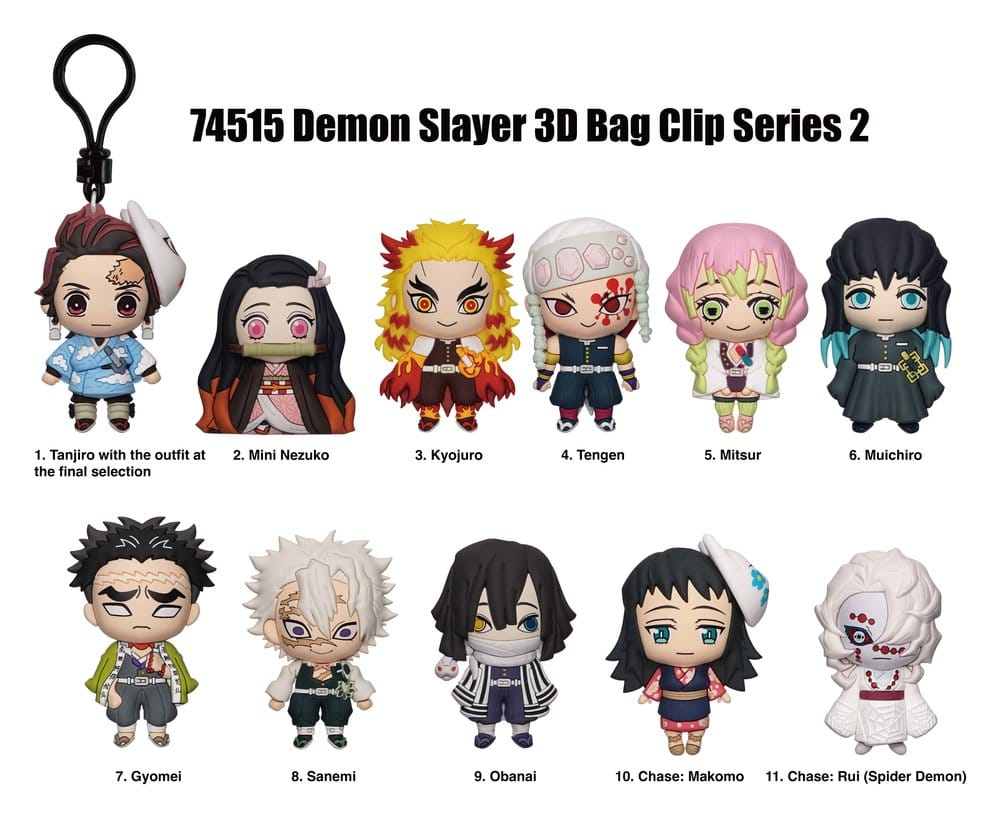 Demon Slayer: Kimetsu no Yaiba PVC-Taschenanhänger Series 2 Display (24)