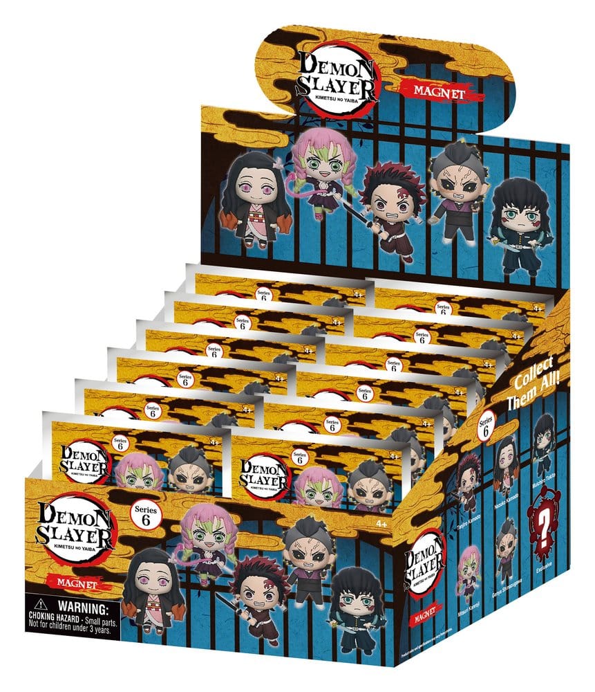 Demon Slayer 3D Schaumstoff Magnete Serie 6 Blind Bag Display (12)