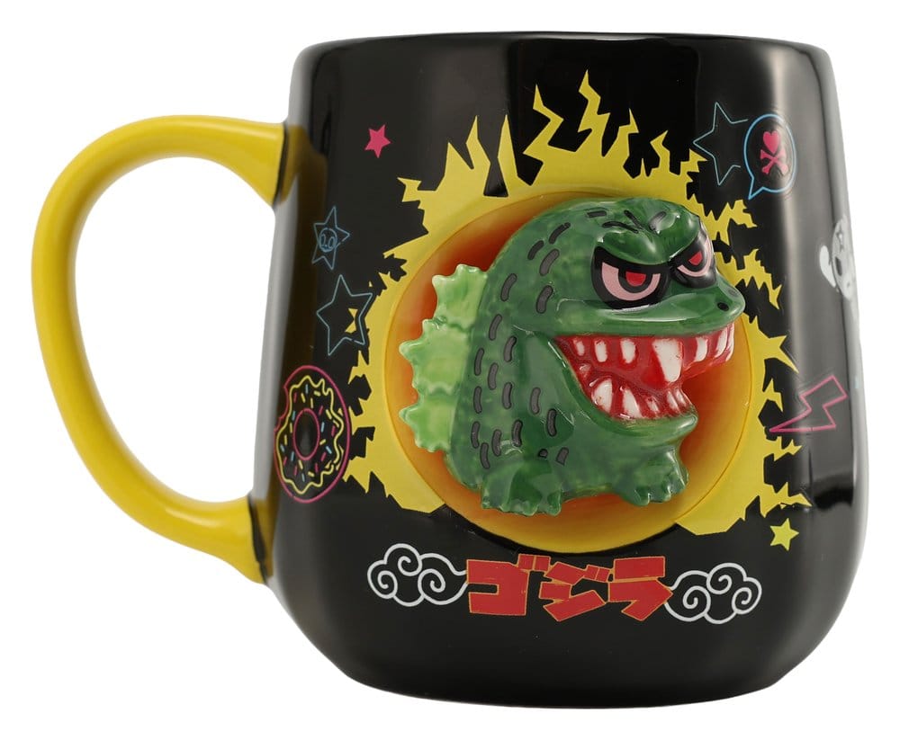 Tokidoki x Godzilla Tasse 2D Relief Figural