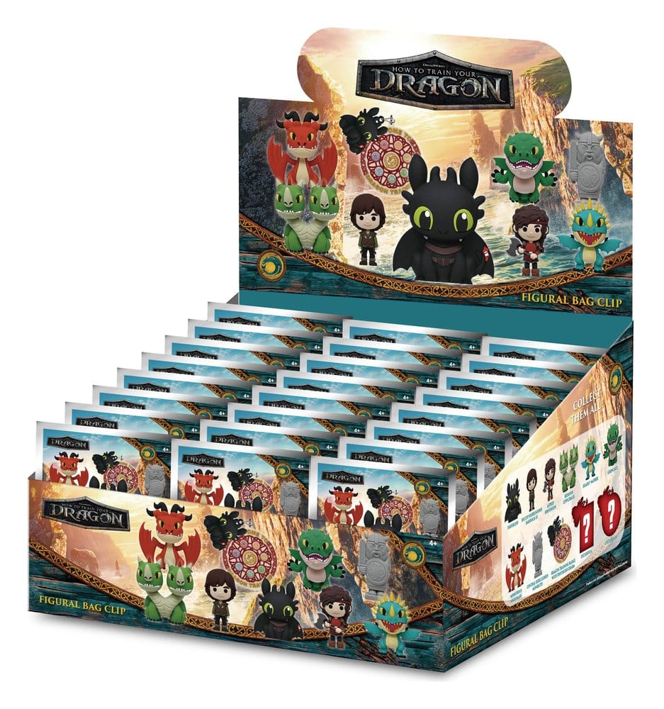 Drachenzähmen leicht gemacht 3D PVC-Taschenanhänger Serie 2 Display (24)
