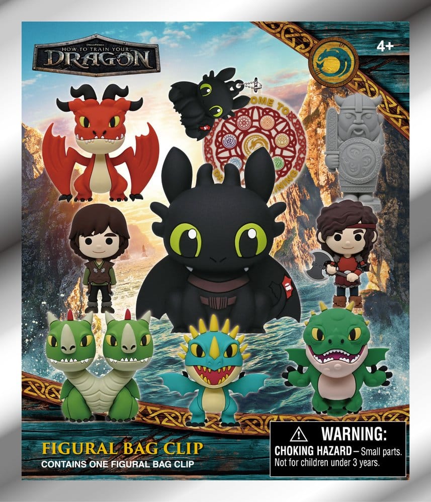 Drachenzähmen leicht gemacht 3D PVC-Taschenanhänger Serie 2 Display (24)
