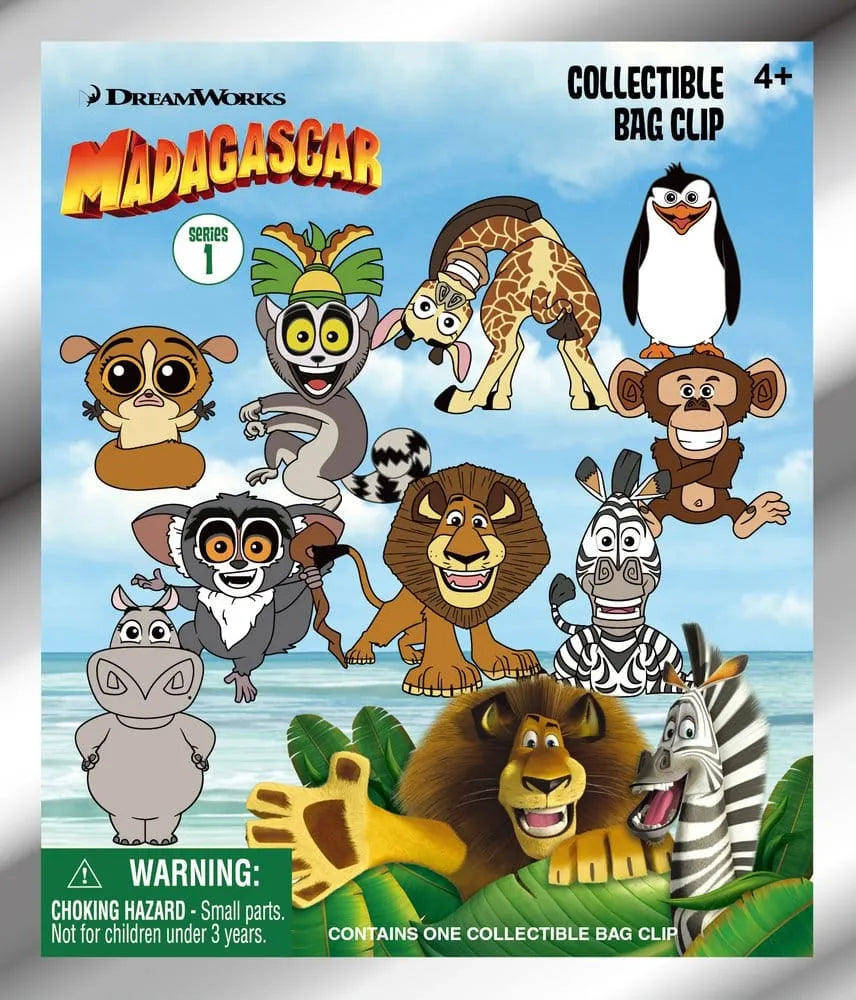 Madagascar 3D PVC-Taschenanhänger Serie 1 Display (24)