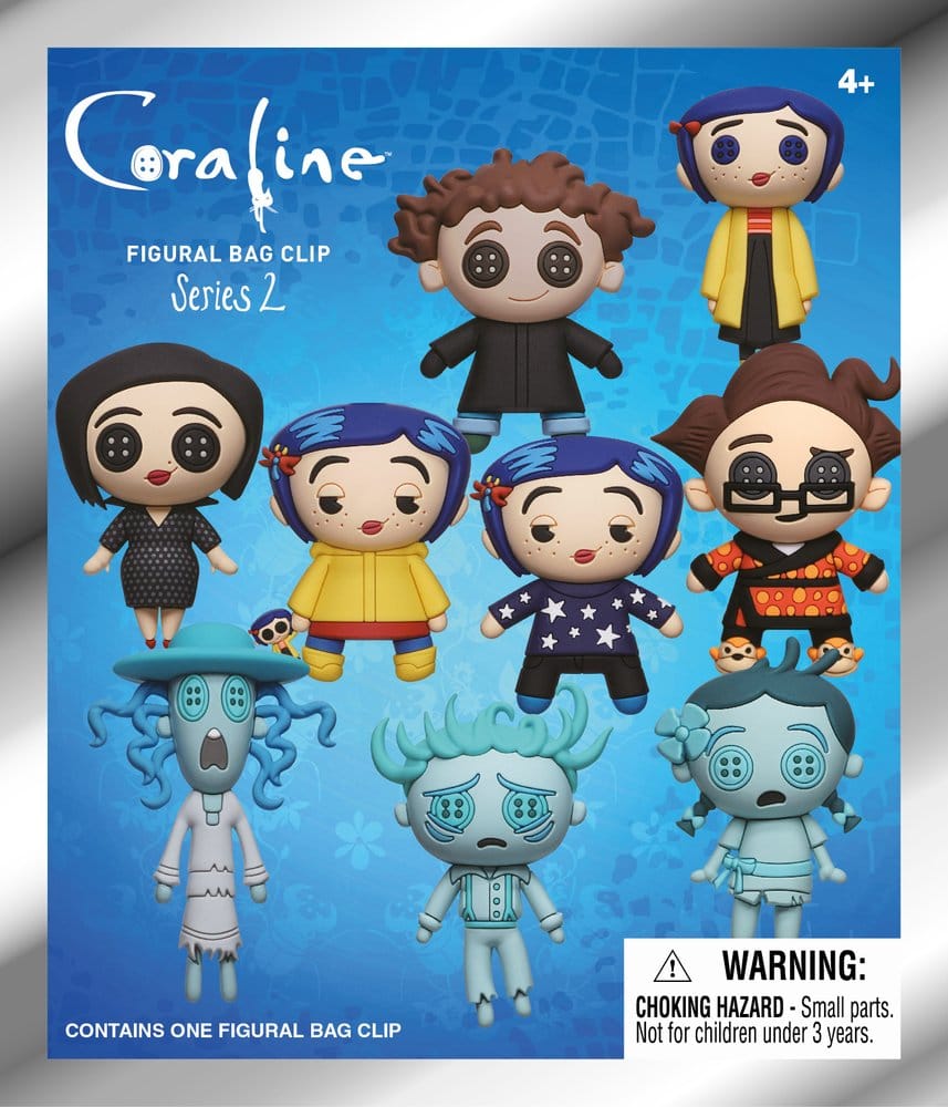 Coraline 3D Schaumstoff-Taschenanhänger Serie 2 Display (24)