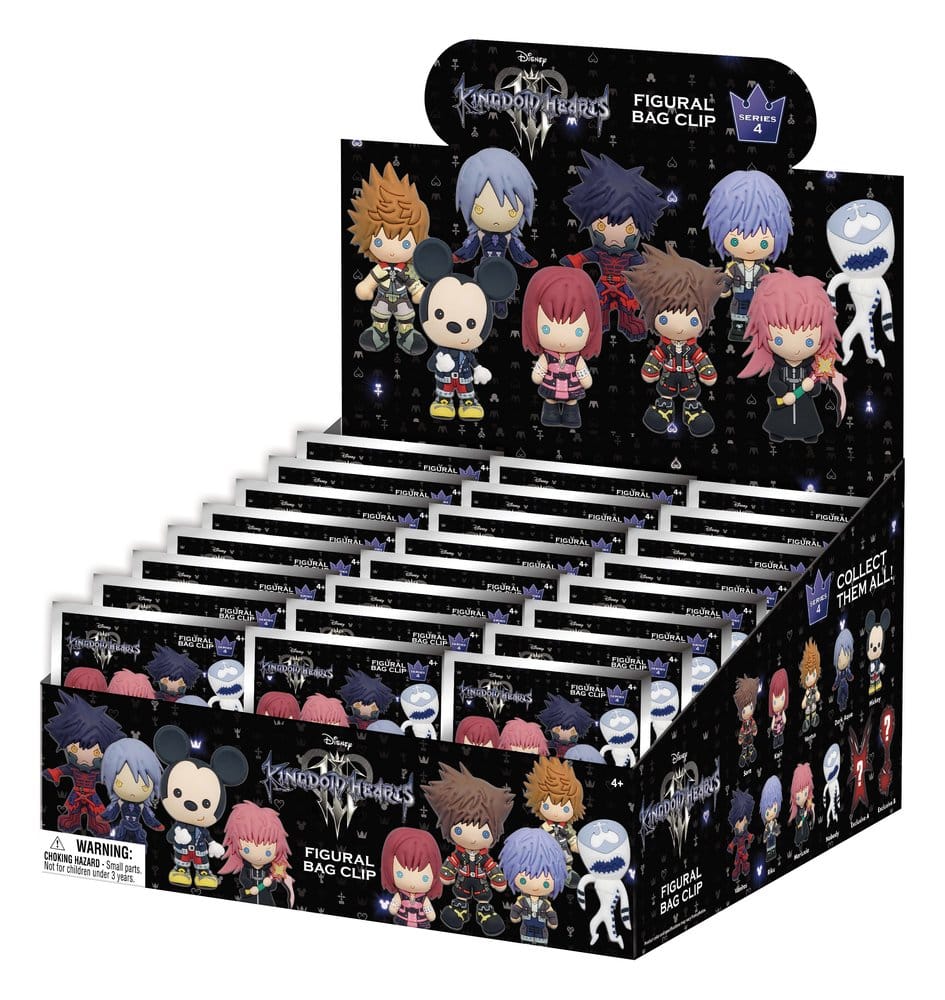 Kingdom Hearts 3D PVC-Taschenanhänger Serie 4 Display (24)