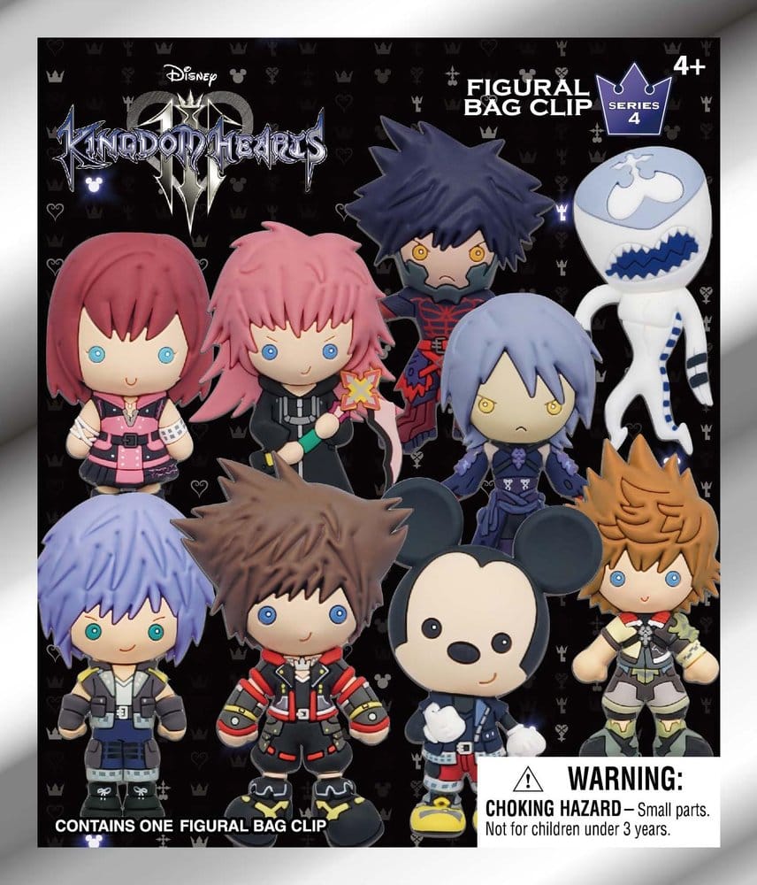 Kingdom Hearts 3D PVC-Taschenanhänger Serie 4 Display (24)