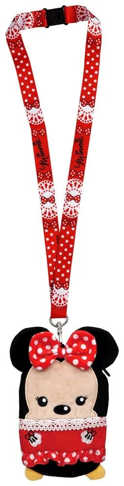 Disney Luxus-Schlüsselband mit Kartenhalter Minnie Mouse Ver. Rot