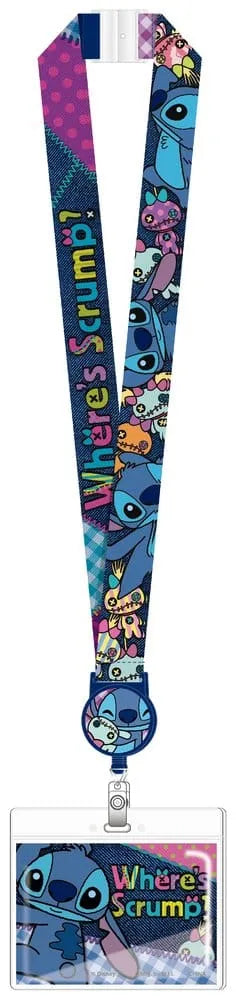 Lilo & Stitch Luxus-Schlüsselband mit Kartenhalter Stitch Where's Scrump?