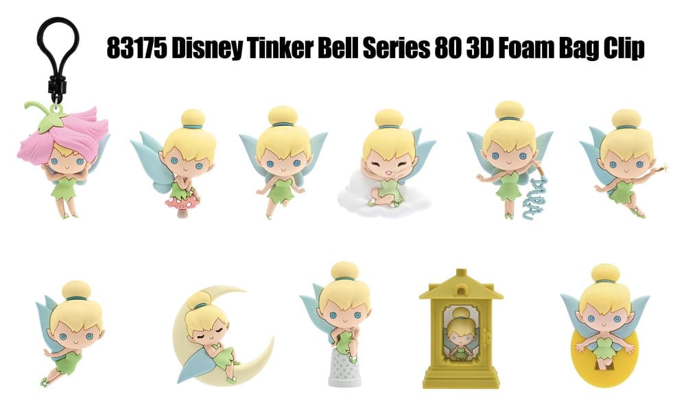 Tinkerbell 3D PVC-Taschenanhänger Serie 81 Blind Bag Display (24)