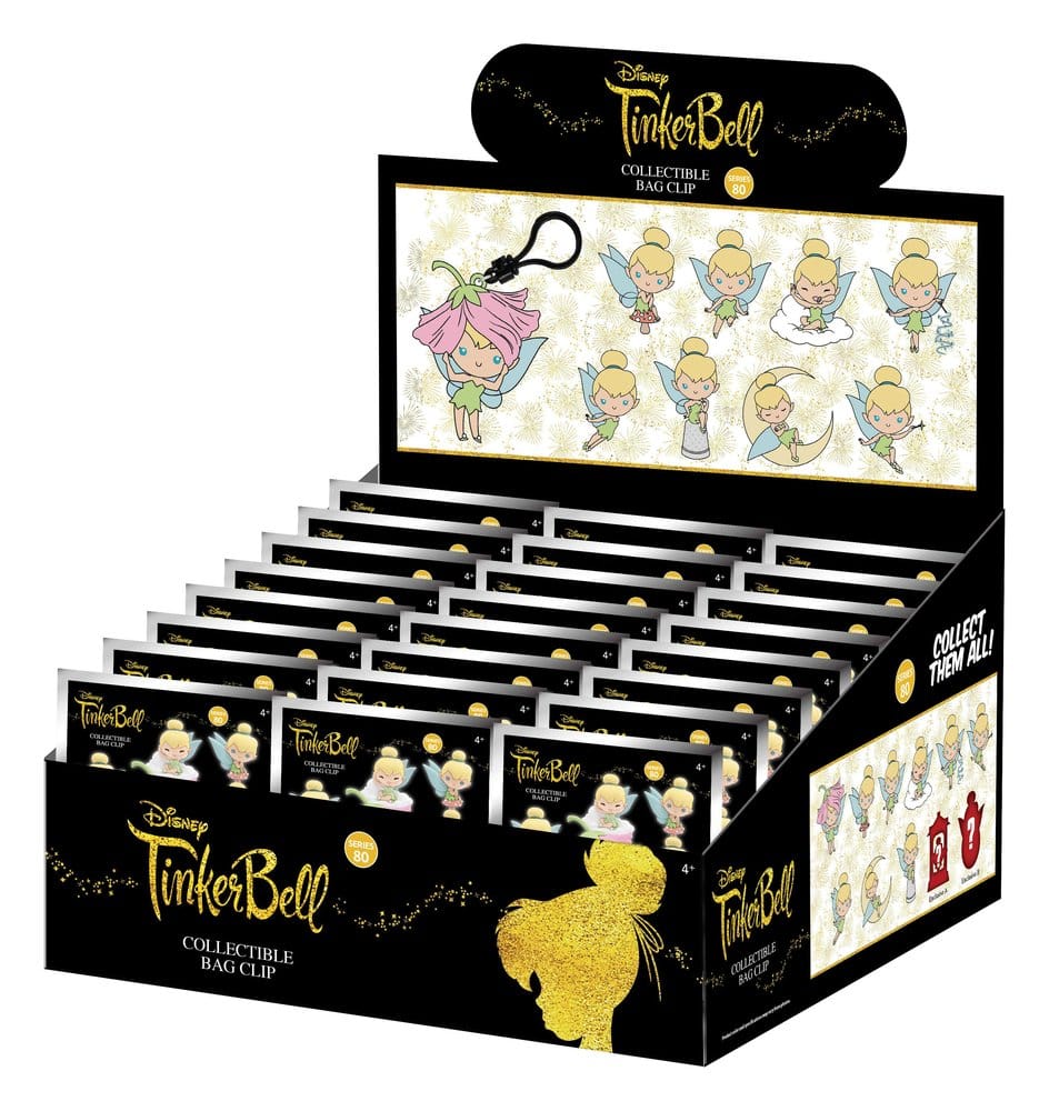 Tinkerbell 3D PVC-Taschenanhänger Serie 81 Blind Bag Display (24)